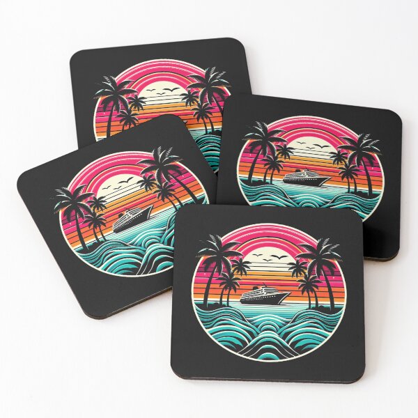 Item preview, Retro Carribean Cruise designed and sold by Tw1nsAIArt.