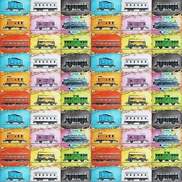 Artwork thumbnail, Ticket to Ride Train Pattern by Elsworth