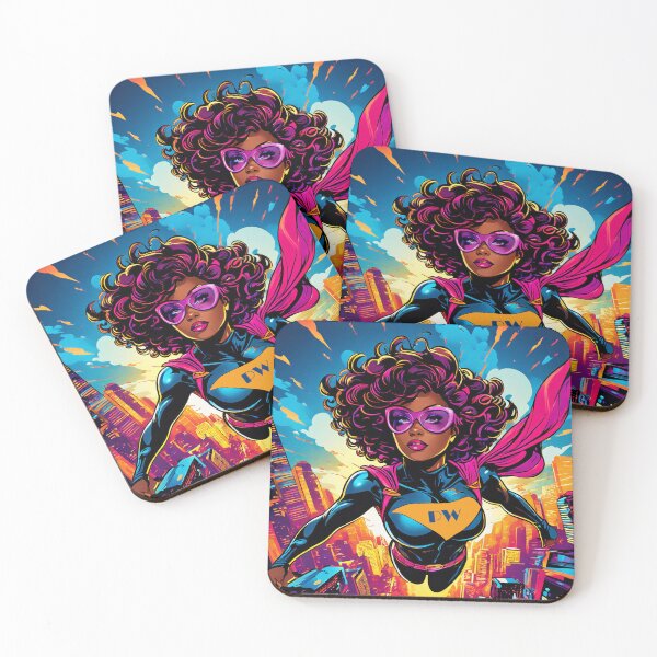 Item preview, Superhero power woman designed and sold by LuckyFamily.