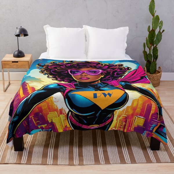 Item preview, Superhero power woman designed and sold by LuckyFamily.