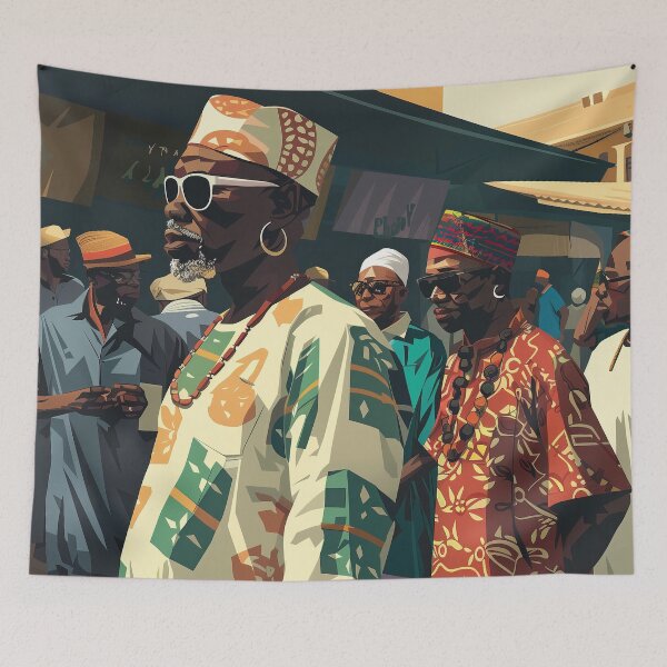 Item preview, Nigeria Digital Illustration designed and sold by ComicsFactory.