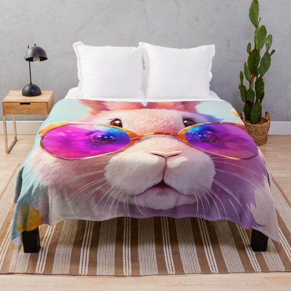 Item preview, Bunny with sunglasses, cool, animal, kids, beautiful, pink designed and sold by Cyber Kids.