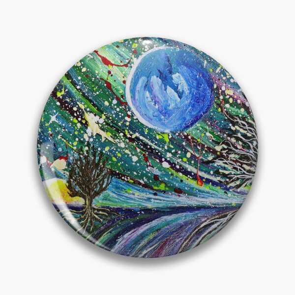 Item preview, Twilight Cosmic Dreams: surreal acrylic painting designed and sold by Wolshebnaja.