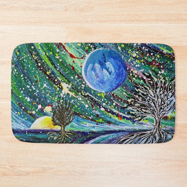 Item preview, Twilight Cosmic Dreams: surreal acrylic painting designed and sold by Wolshebnaja.