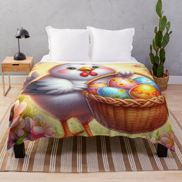 Item preview, Chicken with Easter eggs basket designed and sold by Expressions-Sel.