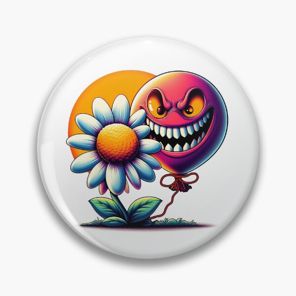 Item preview, Angry balloon with beautiful flower designed and sold by Bukhisz.