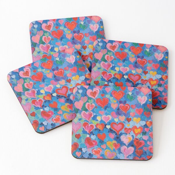 Item preview, Colourful Hearts #1 designed and sold by LiteraryLoves.