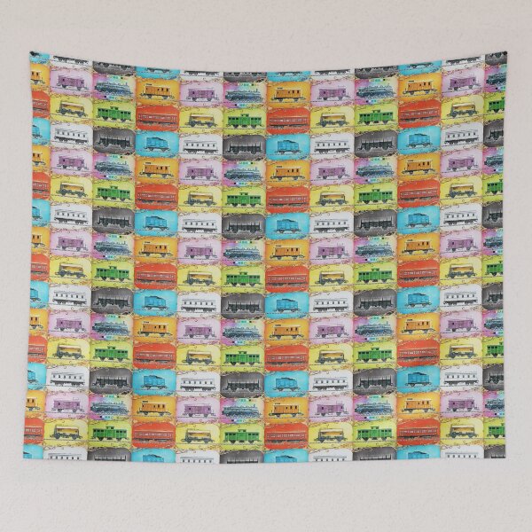 Item preview, Ticket to Ride Train Pattern designed and sold by Elsworth.