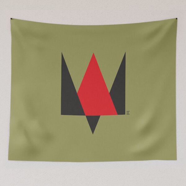 Item preview, Trident. (minimalism) Red and black. designed and sold by sarabeevart.