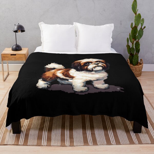 Item preview, Pixel Portrait Shih Tzu designed and sold by CUTEDOGGIEZ.