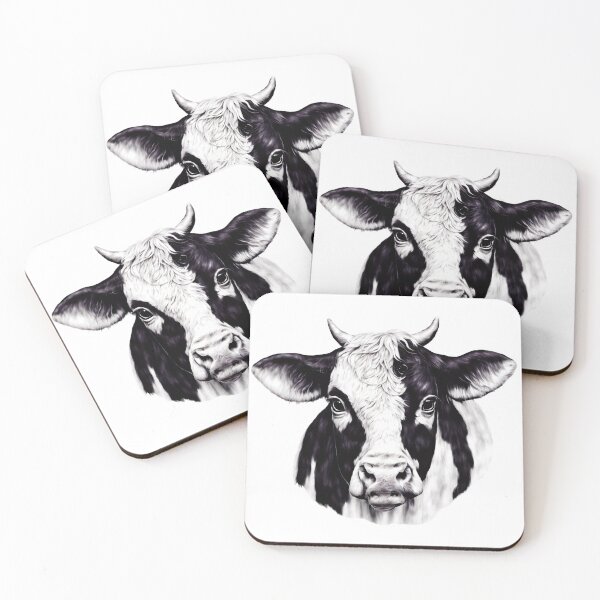 Item preview, Black White Cow Face designed and sold by tsuttles.