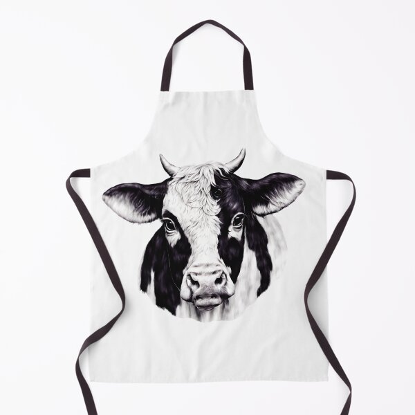 Item preview, Black White Cow Face designed and sold by tsuttles.