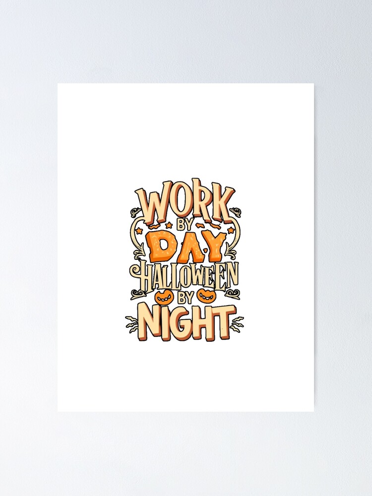 Thumbnail 2 of 3, Poster, Happy Halloween designed and sold by PatronesKawai.