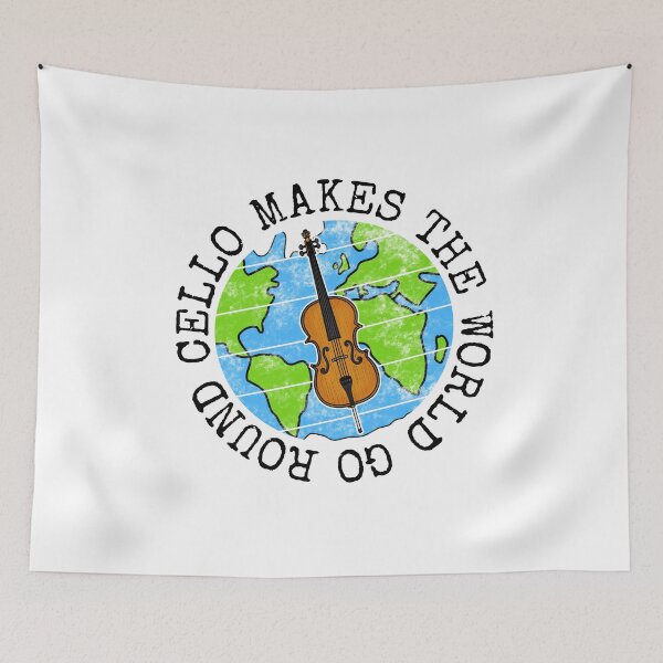 Item preview, Cello Makes The World Go Round, Cellist Earth Day designed and sold by doodlerob.