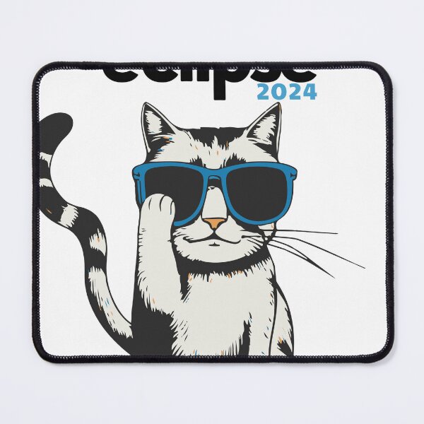 Item preview, Purrfect alignement - Solar Eclipse 2024 designed and sold by BobaTeeStore.
