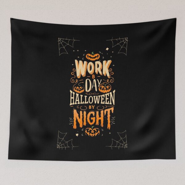 Item preview, Work by day, Halloween by night designed and sold by PatronesKawai.