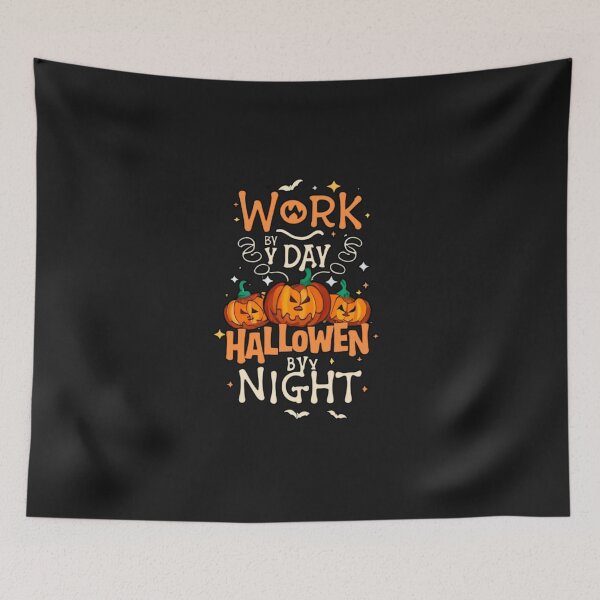 Item preview, Work by day, Halloween by night designed and sold by PatronesKawai.