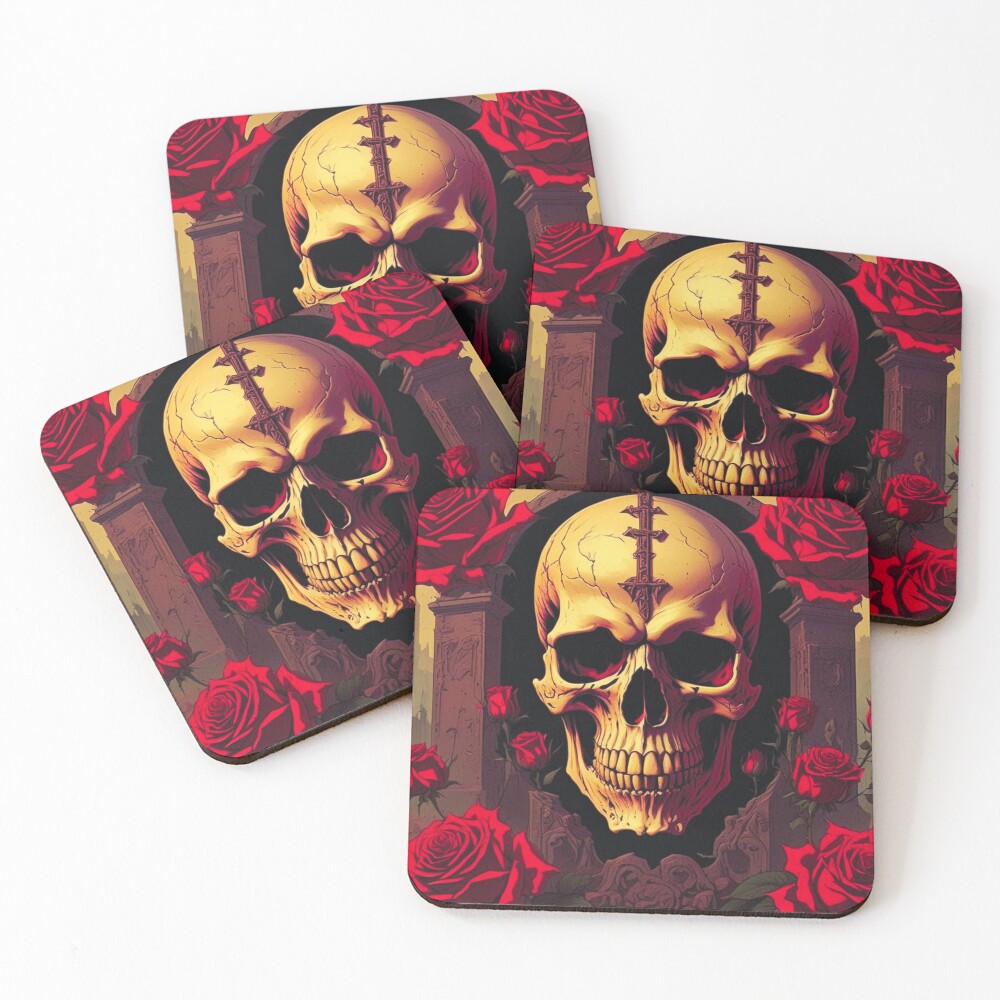 Item preview, Coasters (Set of 4) designed and sold by HeavyMetalGoods.