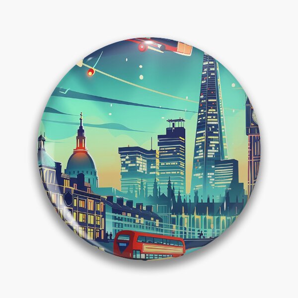 Item preview, Retro London  Illustration designed and sold by nomiraclehere.