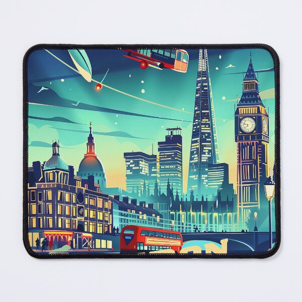 Item preview, Retro London  Illustration designed and sold by nomiraclehere.