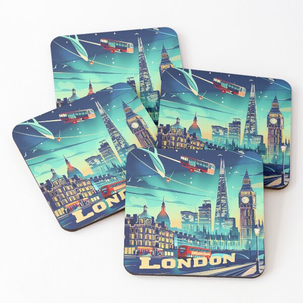 Item preview, Retro London  Illustration designed and sold by nomiraclehere.