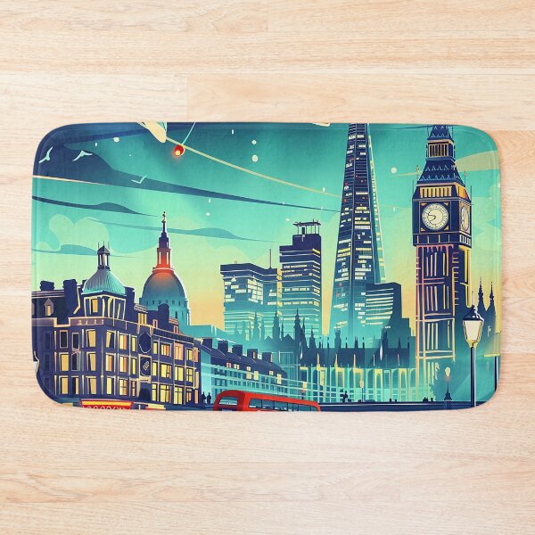 Item preview, Retro London  Illustration designed and sold by nomiraclehere.
