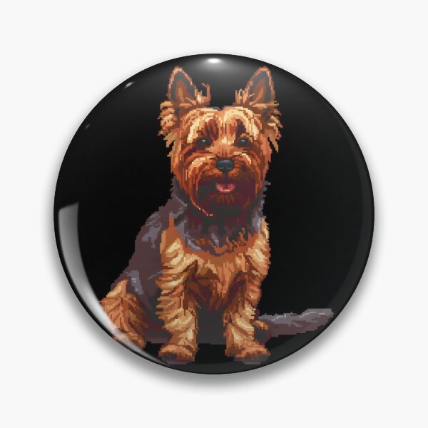 Artikelvorschau, Pixel-portrait Silky Terrier entworfen und verkauft von CUTEDOGGIEZ.