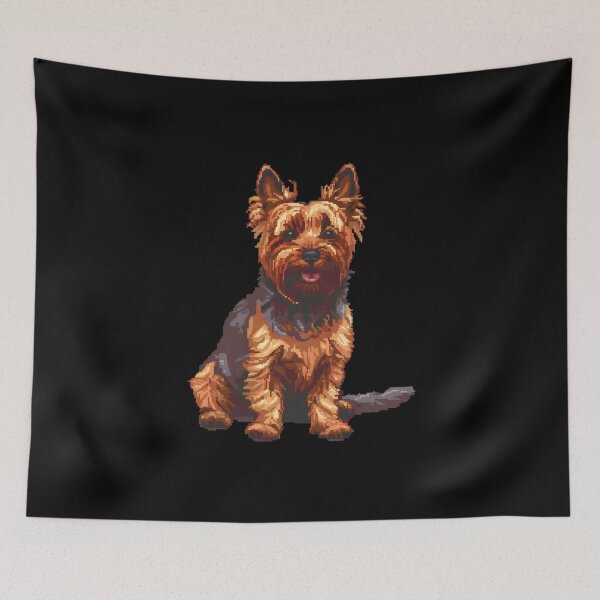 Item preview, Pixel Portrait Silky Terrier designed and sold by CUTEDOGGIEZ.