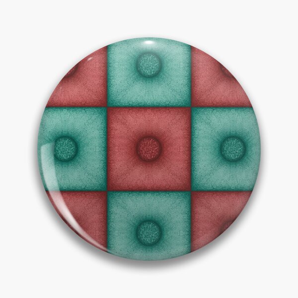 Item preview, Chess pattern from "Pouf" tiles the aquamarine color and burnt umber color designed and sold by Cherevan.
