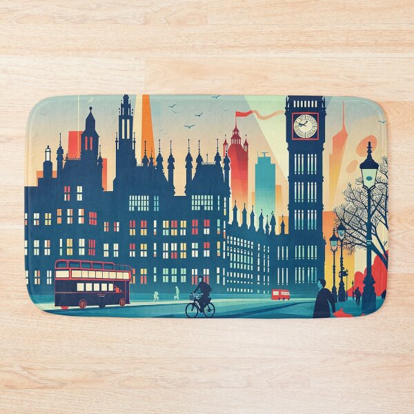 Item preview, Retro London  Illustration designed and sold by nomiraclehere.