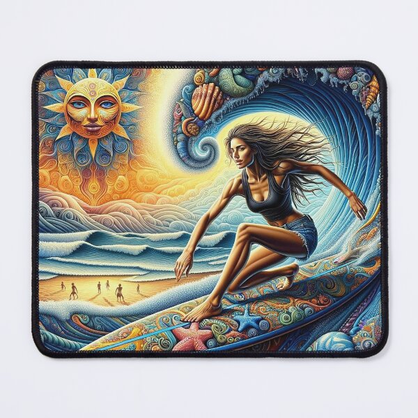 Item preview, Surfer Girl Sea Shells designed and sold by bunnyboiler.