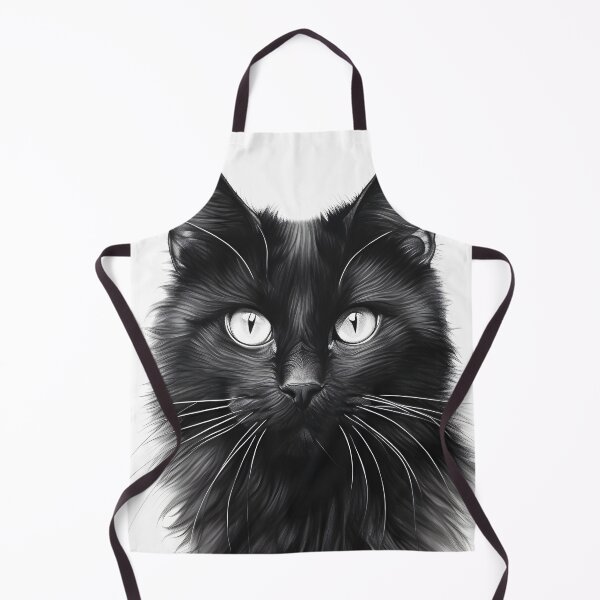 Artikelvorschau, Schwarz-weiße Katze-Bleistiftzeichnung entworfen und verkauft von Pencil-Art.