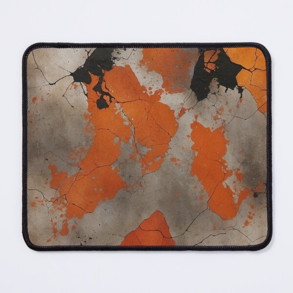 Item preview, Orange & Black Distressed Pattern III designed and sold by Terrace36.