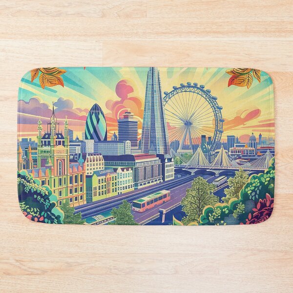 Item preview, Retro London  Illustration designed and sold by nomiraclehere.