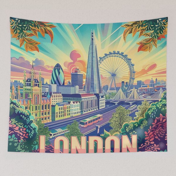 Item preview, Retro London  Illustration designed and sold by nomiraclehere.