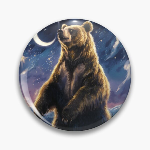 Item preview, Grizzly Bear Standing In Front Of A Winter Scenery designed and sold by PolygonPinnacle.