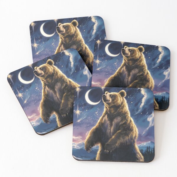 Item preview, Grizzly Bear Standing In Front Of A Winter Scenery designed and sold by PolygonPinnacle.