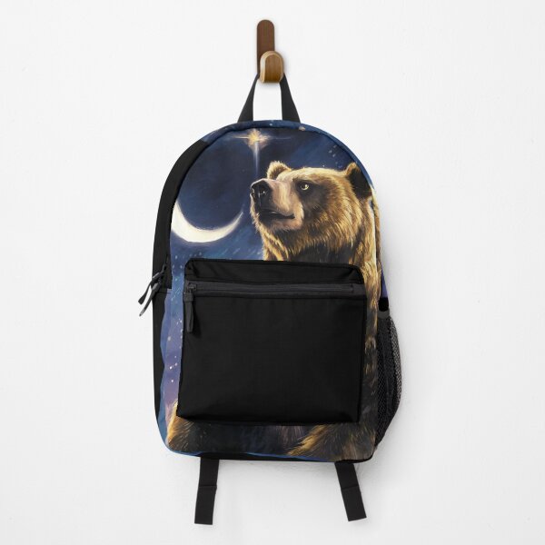 Item preview, Grizzly Bear Standing In Front Of A Winter Scenery designed and sold by PolygonPinnacle.