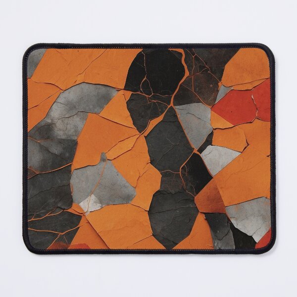 Item preview, Orange & Black Distressed Pattern IV designed and sold by Terrace36.