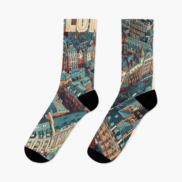 Item preview, Retro London  Illustration designed and sold by nomiraclehere.