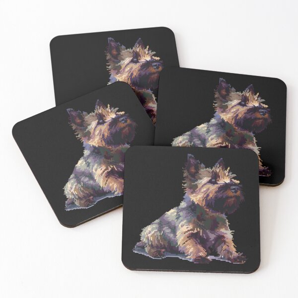 Item preview, Pixel Portrait Skye Terrier designed and sold by CUTEDOGGIEZ.