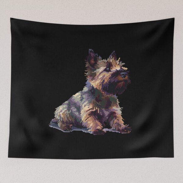 Item preview, Pixel Portrait Skye Terrier designed and sold by CUTEDOGGIEZ.