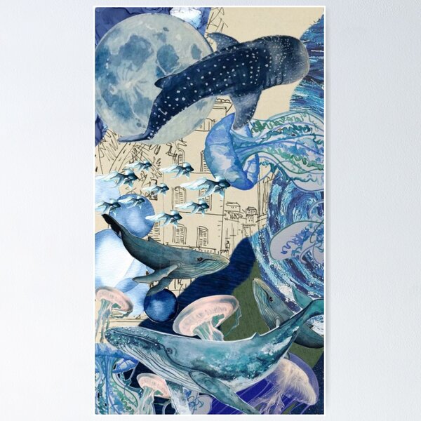 Item preview, Unterwasser collage designed and sold by elenasartsylife.