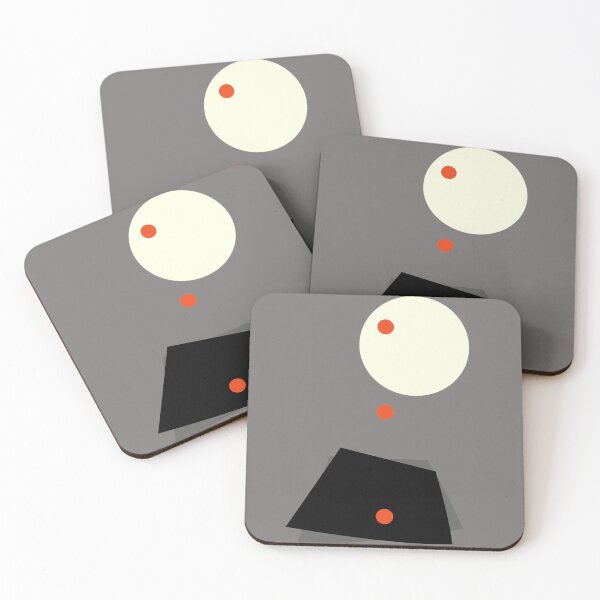 Item preview, Three Orange Spot Abstract on Gray designed and sold by KeksWorkroom.