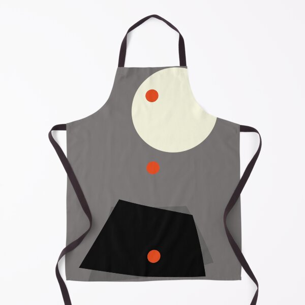 Item preview, Three Orange Spot Abstract on Gray designed and sold by KeksWorkroom.