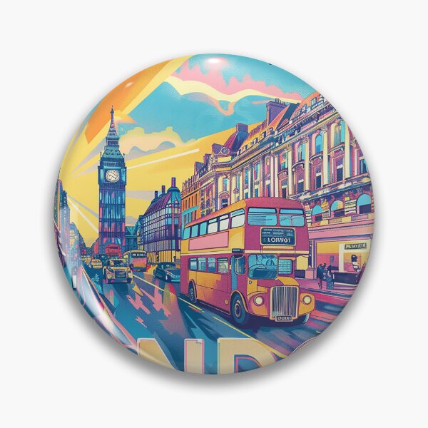 Item preview, Retro London  Illustration designed and sold by nomiraclehere.