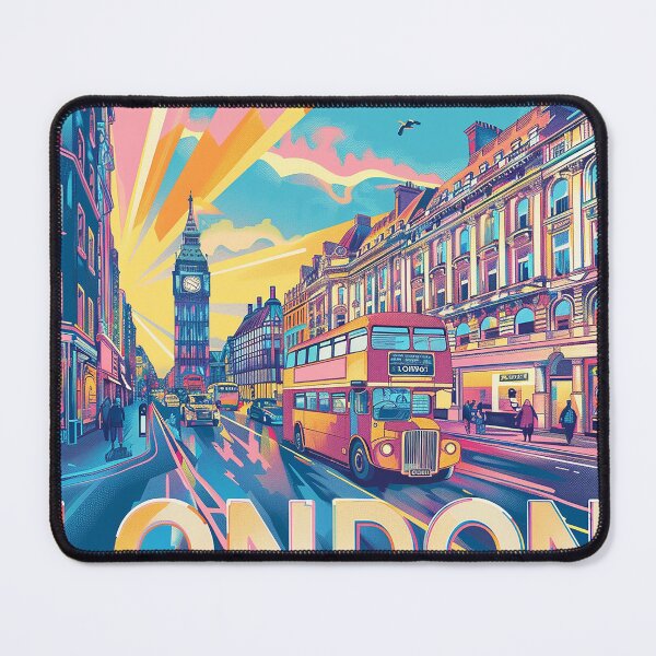 Item preview, Retro London Illustration designed and sold by nomiraclehere.