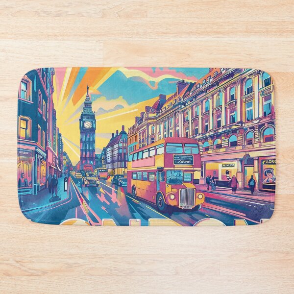 Item preview, Retro London  Illustration designed and sold by nomiraclehere.