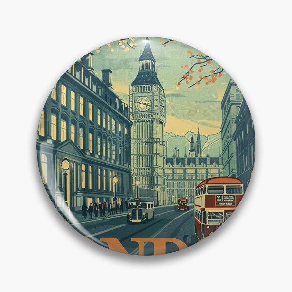 Item preview, Retro London  Illustration designed and sold by nomiraclehere.