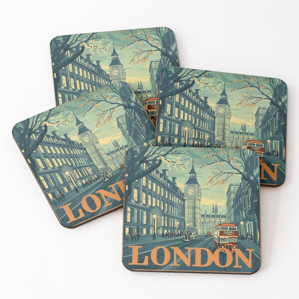 Item preview, Retro London  Illustration designed and sold by nomiraclehere.